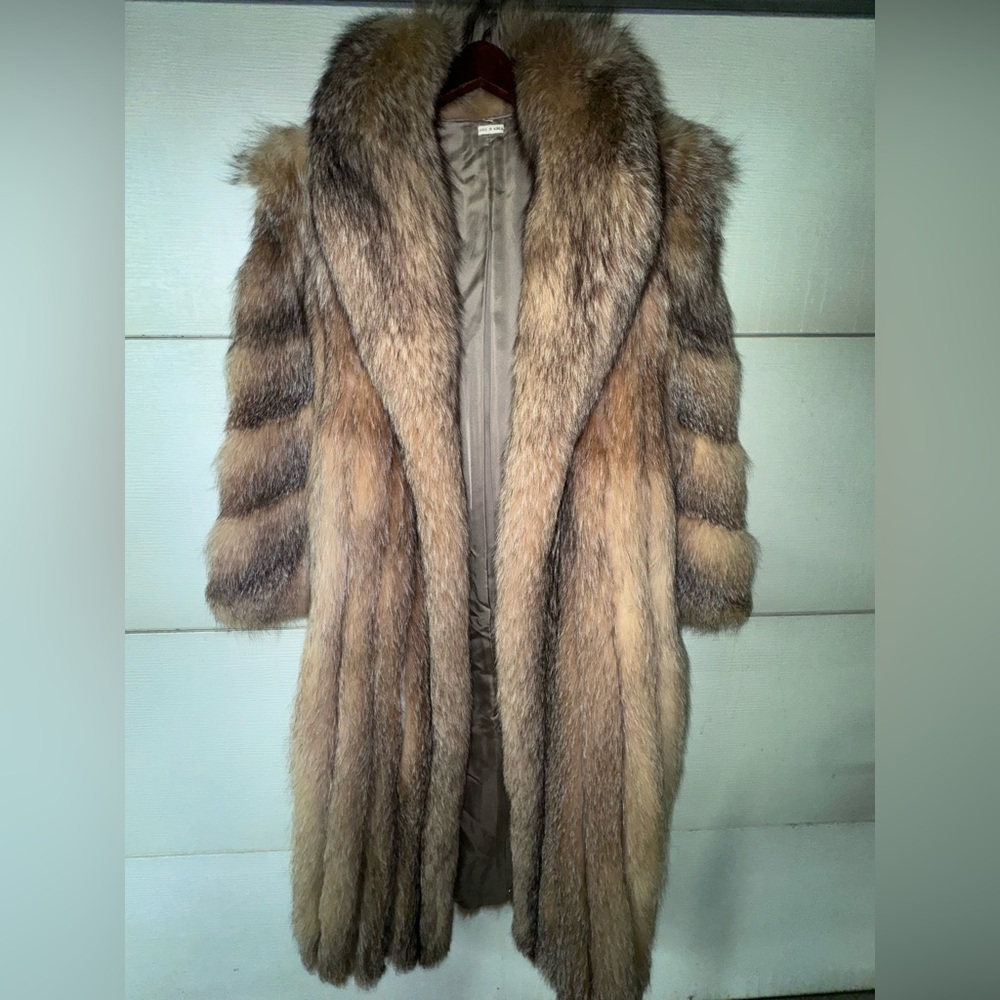Fox fur coat